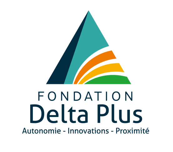 Logo de la fondatino DELTA PLUS, partenaire ACTIMAD dans le cadre du SPASAD pour les soins et l’accompagnement à domicile.